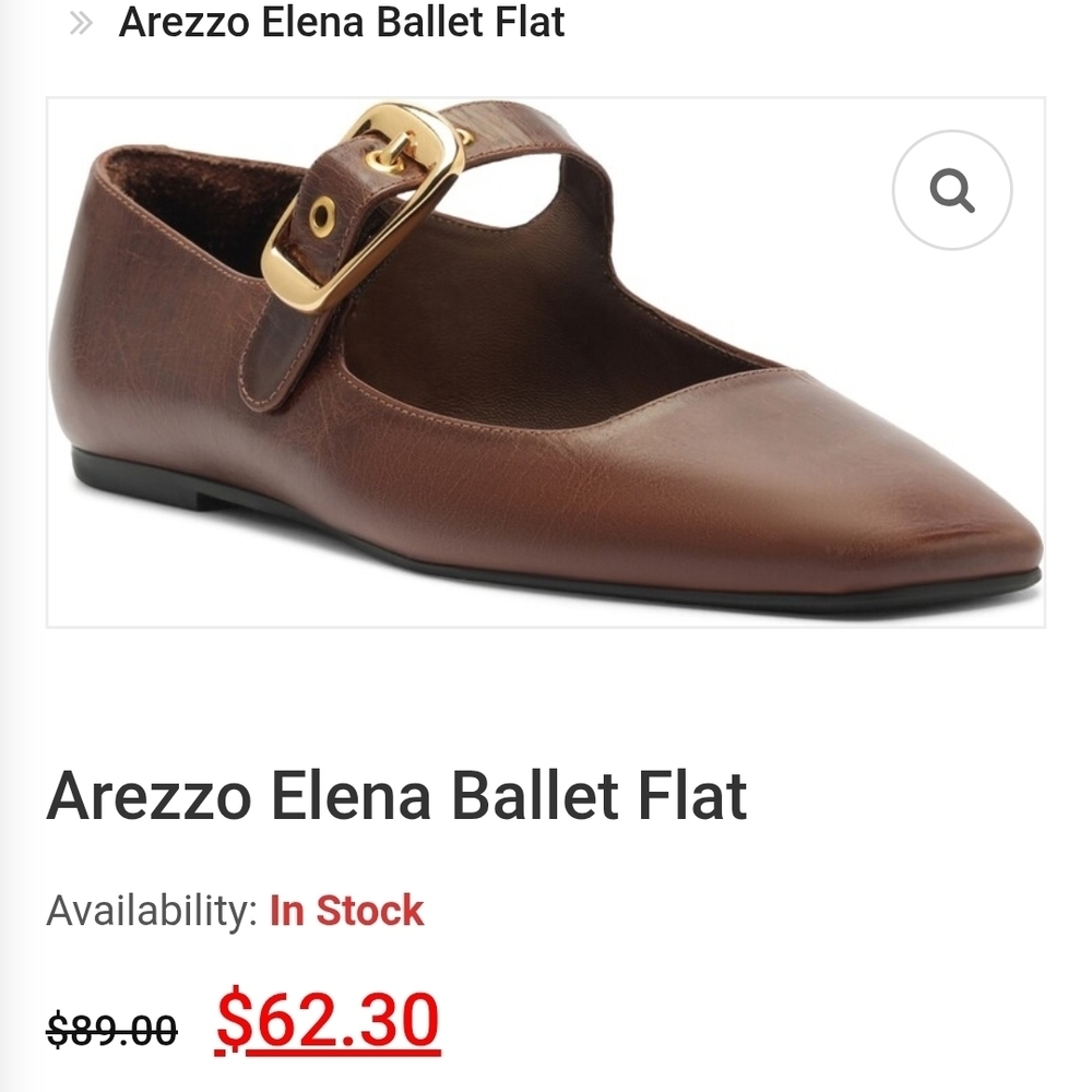 Arezzo Brown Leather Loafer